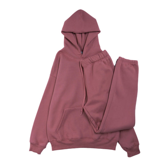 Cotton Fleece Set  - Rose Wine