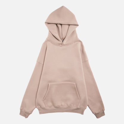 Cotton Fleece Hoodie - Sand