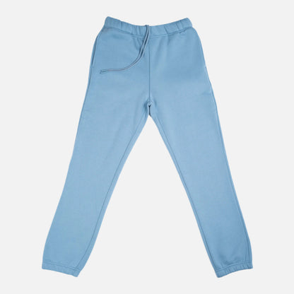 Cotton Fleece Joggers - Smokey Blue