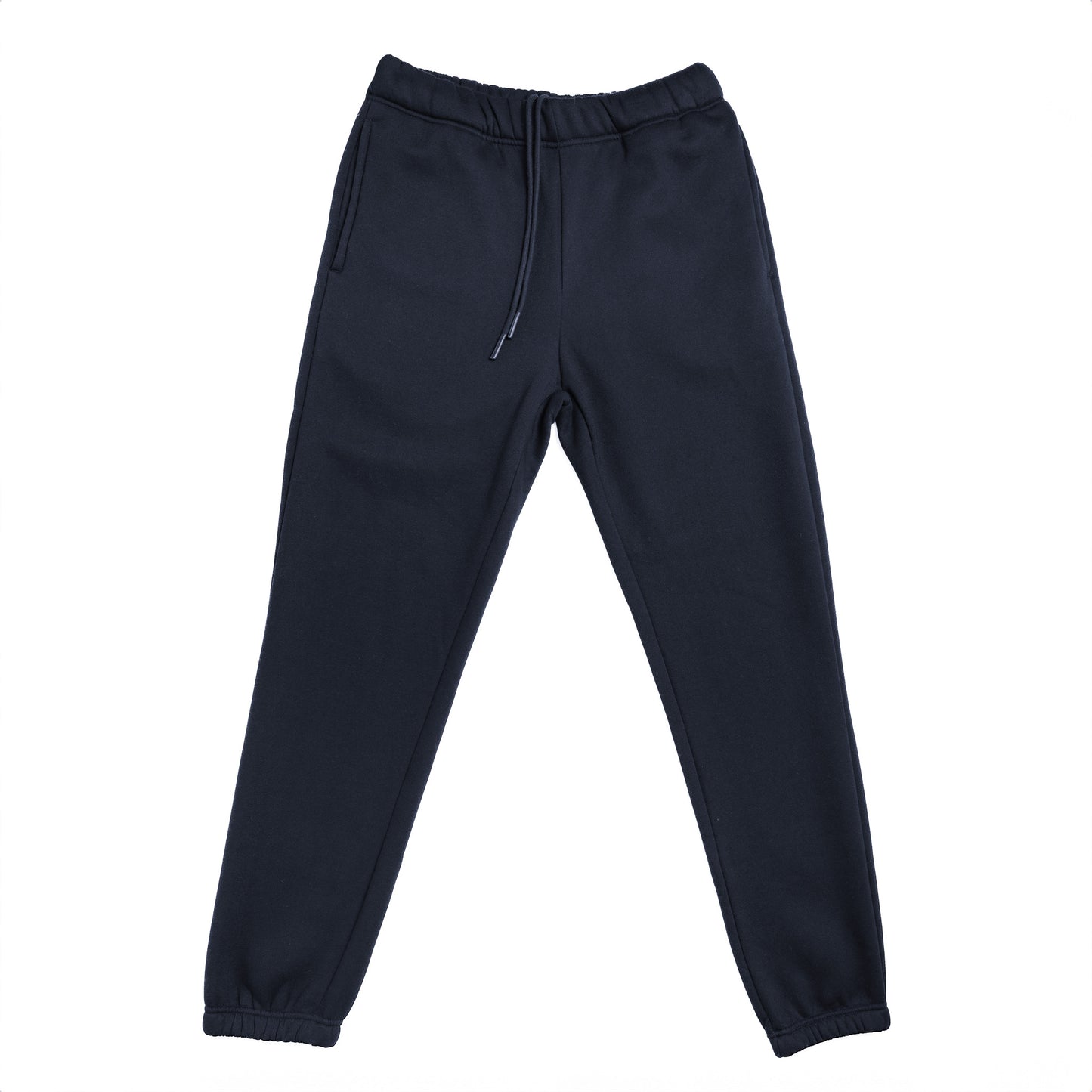 Cotton Fleece Joggers - Jet Black