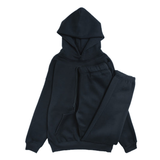 Cotton Fleece Set - Jet Black