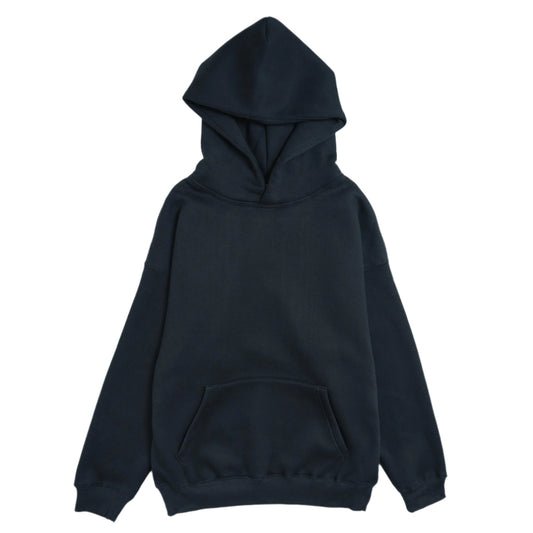 Cotton Fleece Hoodie - Jet Black