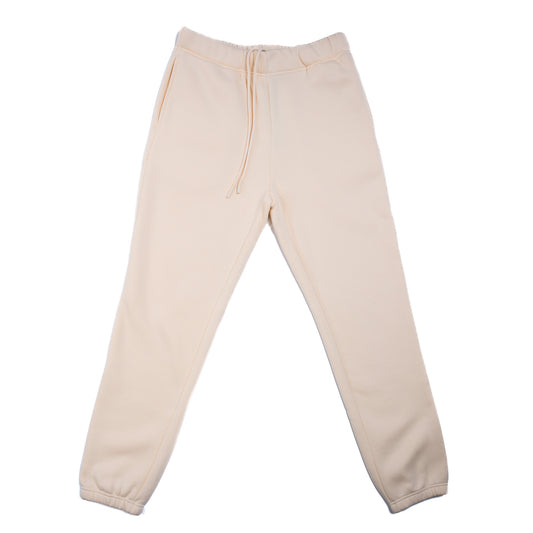 Cotton Fleece Joggers - Cream