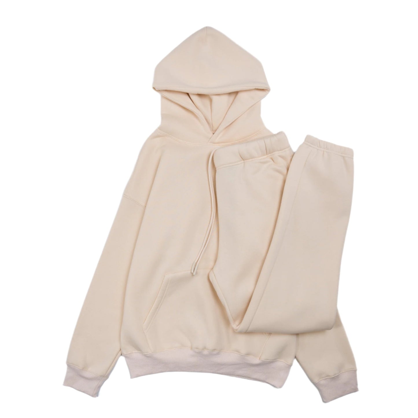 Cotton Fleece Set- Cream