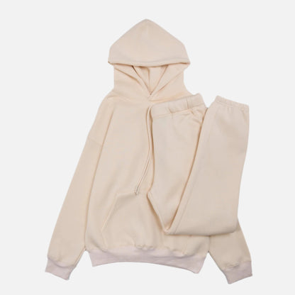 Cotton Fleece Set- Cream