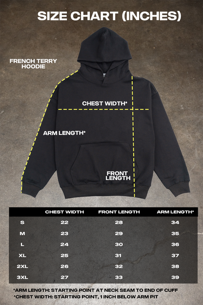 French Terry Hoodie - Stone