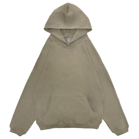 French Terry Hoodie - Khaki