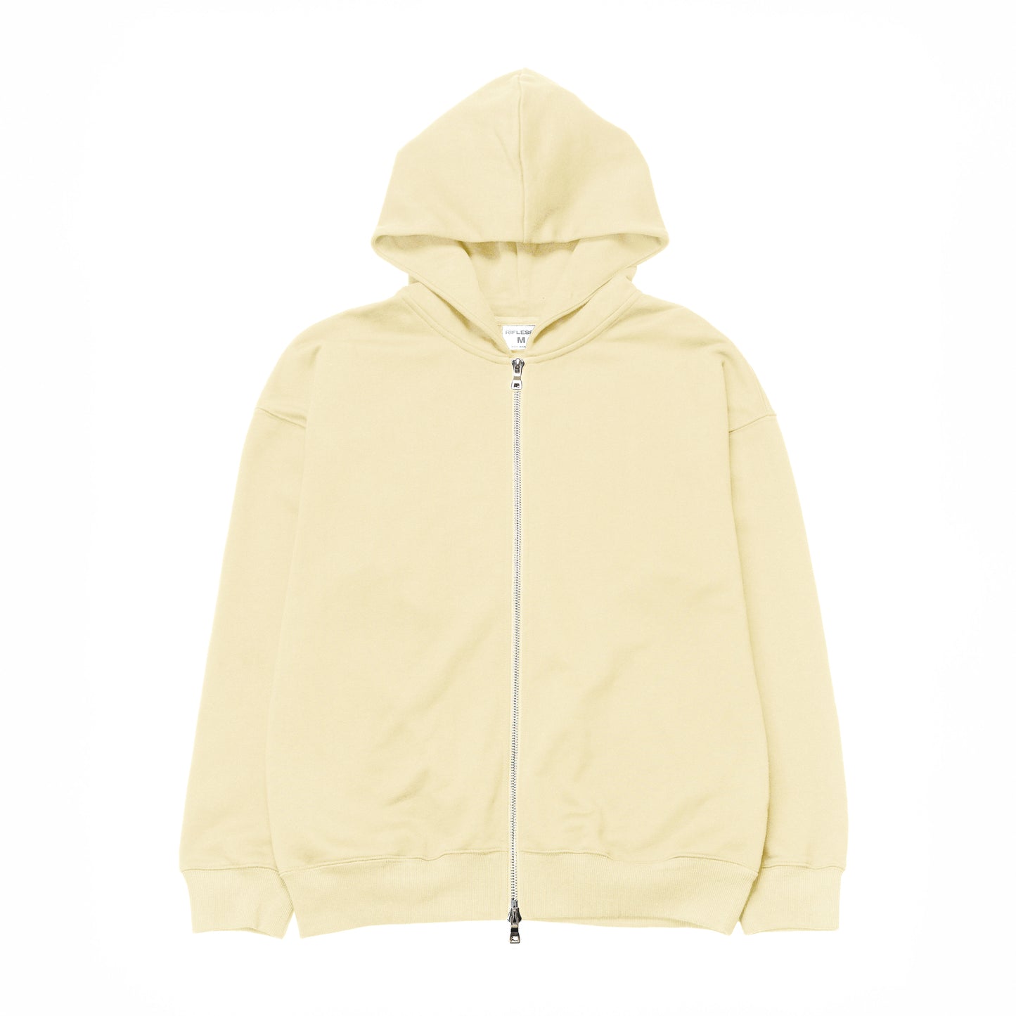 French Terry Double Zip Up - Butter Milk