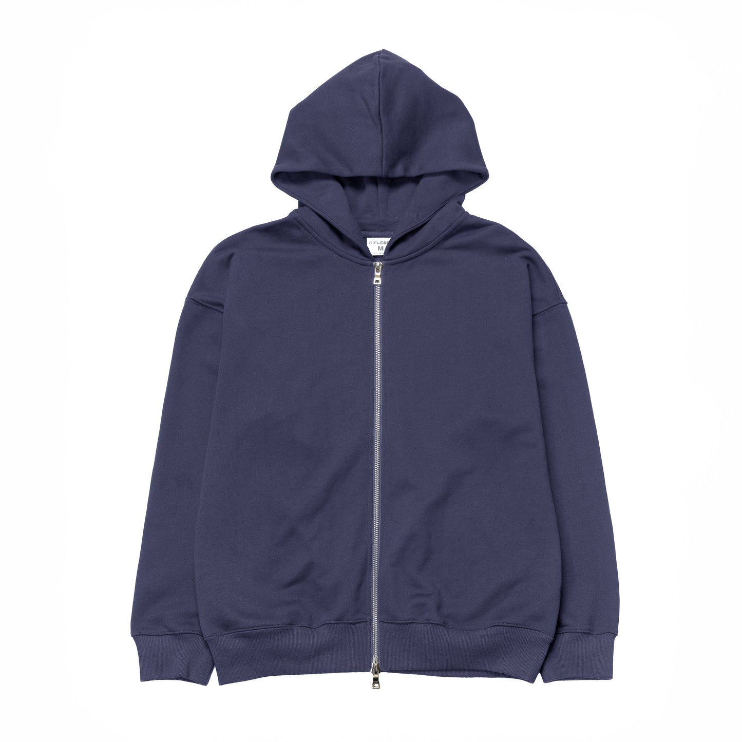 French Terry Double Zip Up - Navy