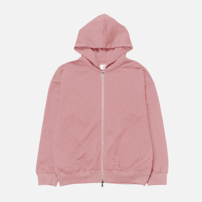 French Terry Double Zip Up - Shadow Purple