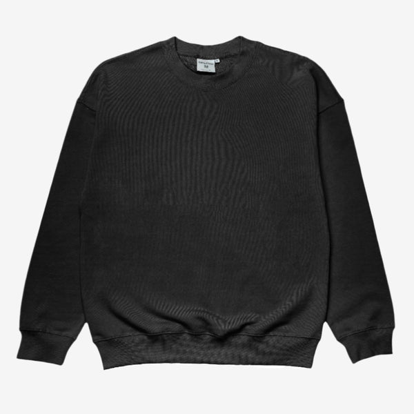 French Terry Crewneck Sweatshirt - Black – Riflessi
