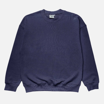 French Terry Crewneck Sweatshirt  - Navy