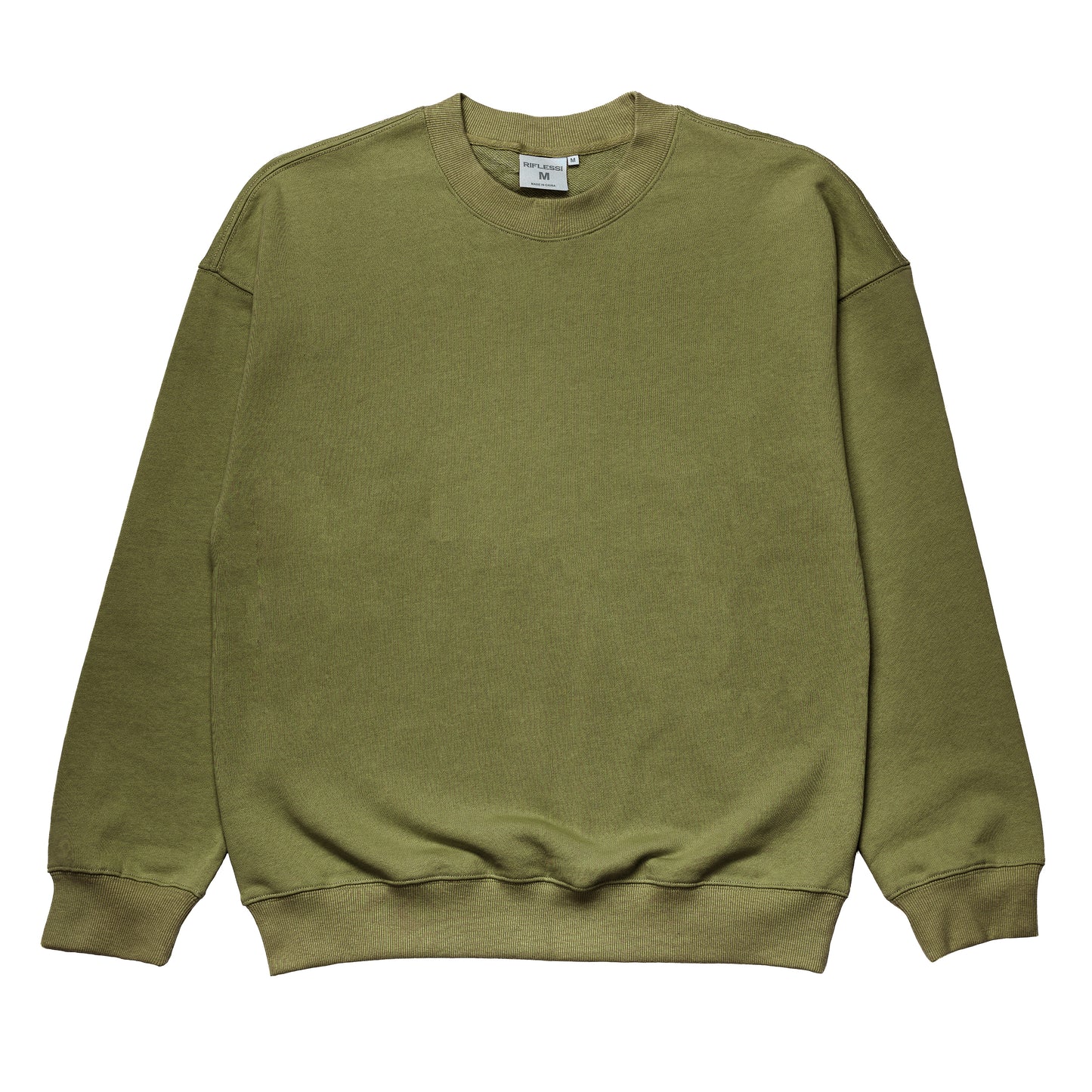 French Terry Crewneck Sweatshirt  - Olive