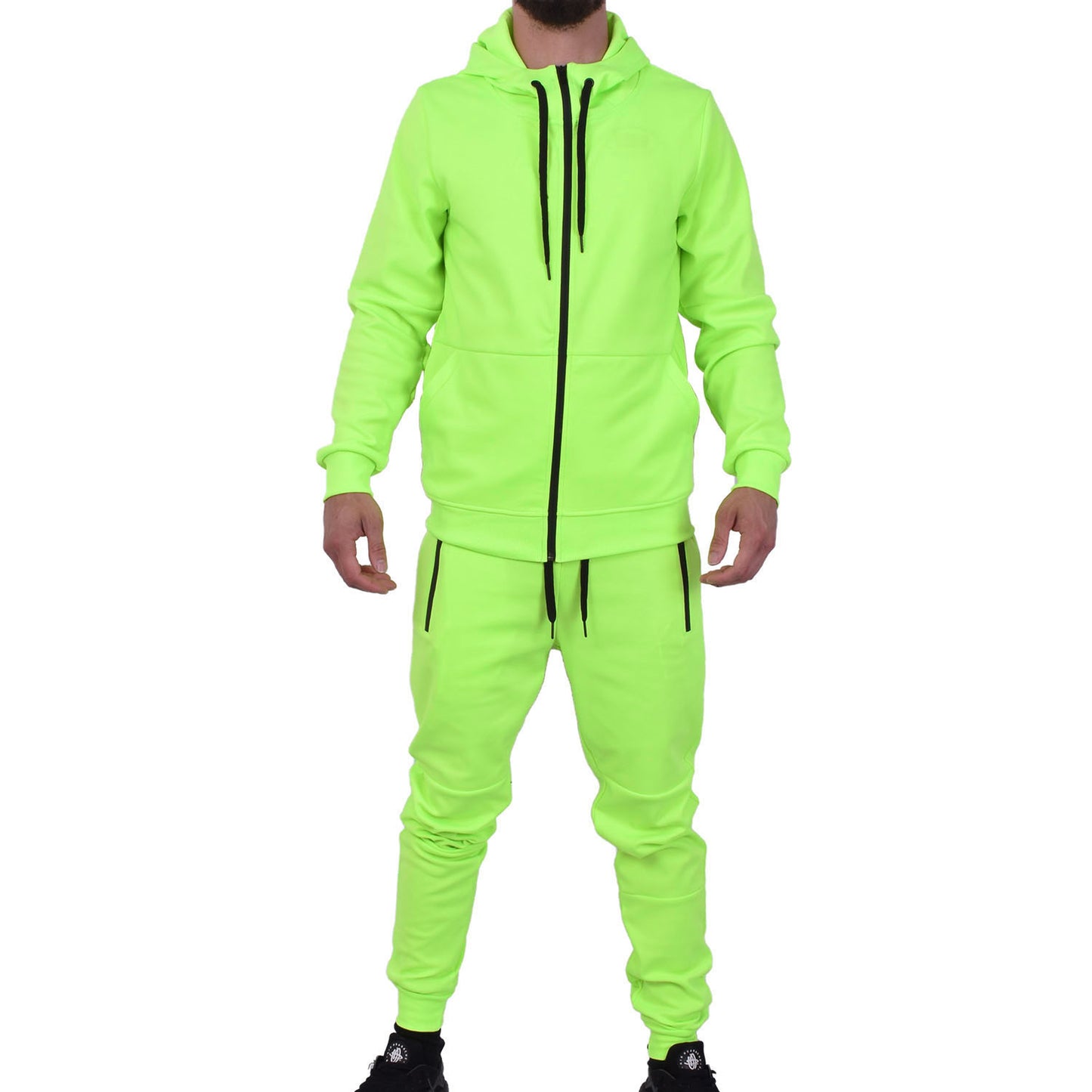 Men's Tech Fleece Tracksuit - Neon Green