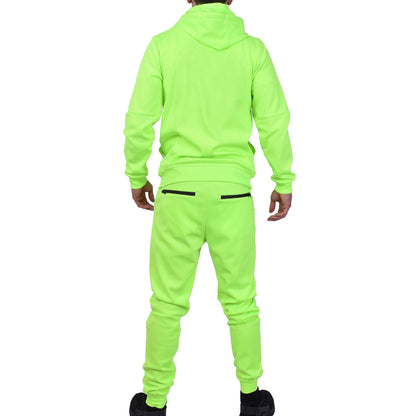 Men's Tech Fleece Tracksuit - Neon Green