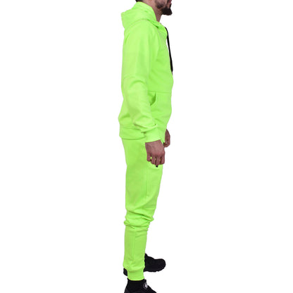 Men's Tech Fleece Tracksuit - Neon Green