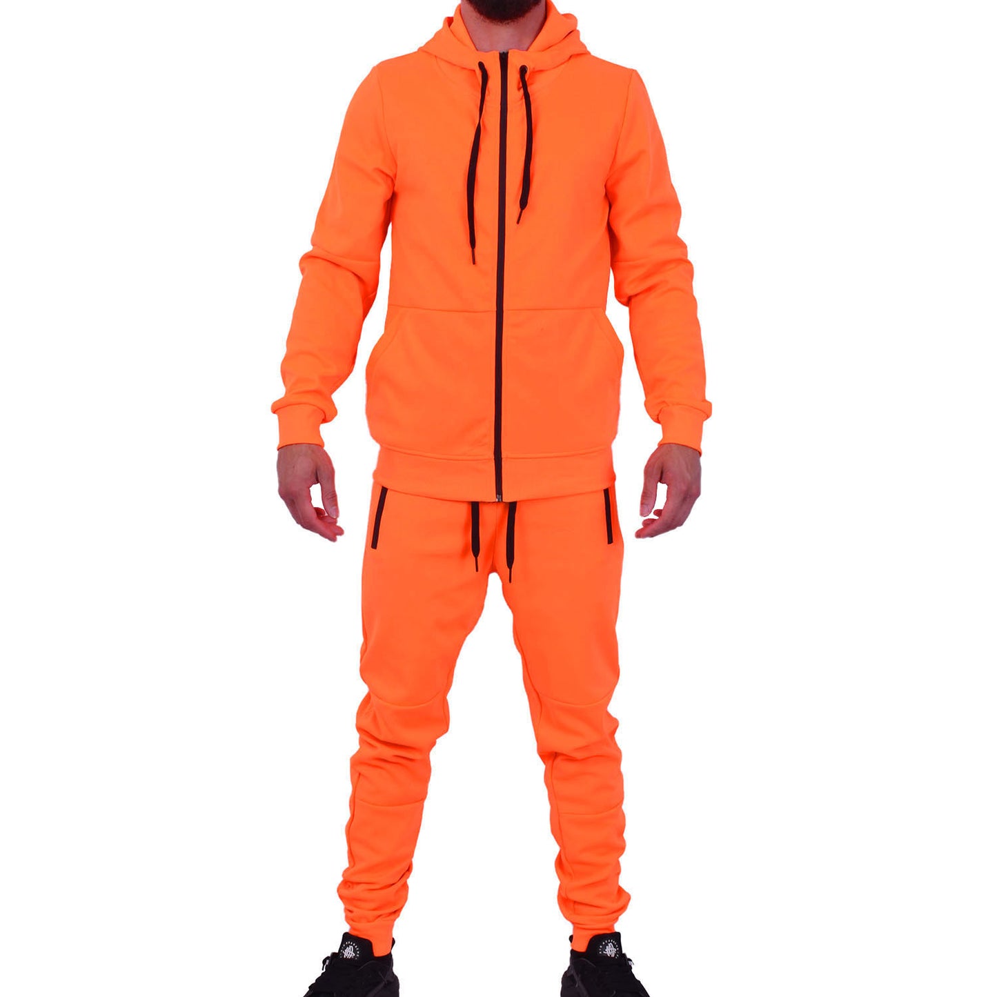 Men's Tech Fleece Tracksuit - Neon Orange