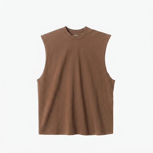 Canvas Muscle Tee - Mocha