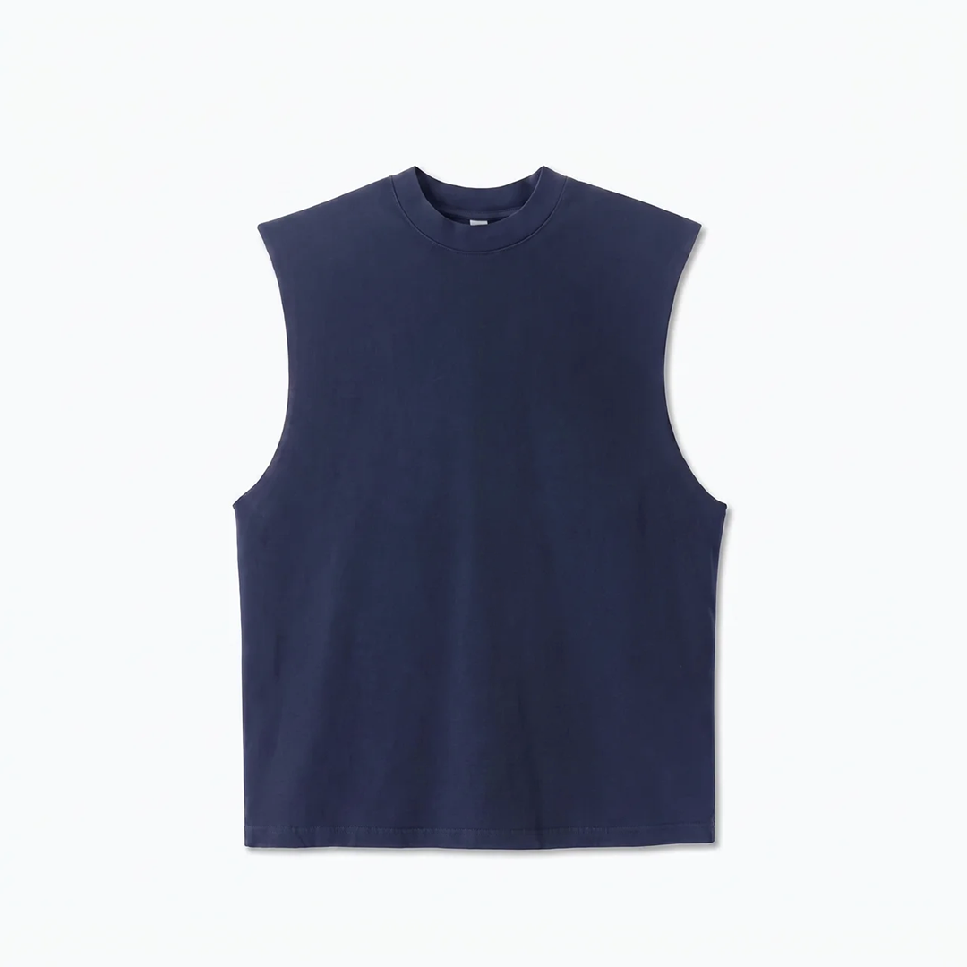 Canvas Muscle Tee - Navy