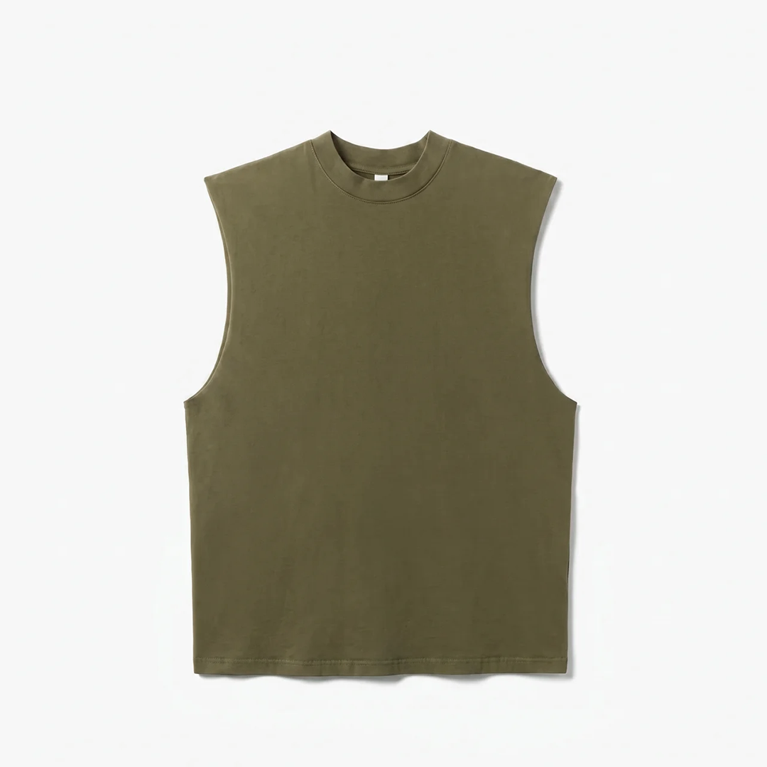 Canvas Muscle Tee - Olive