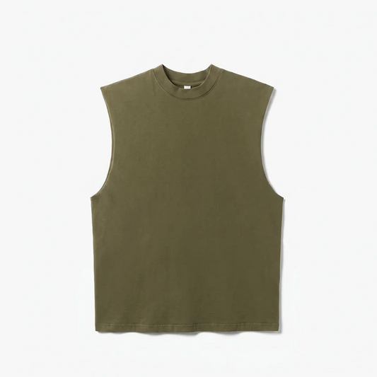 Canvas Muscle Tee - Olive