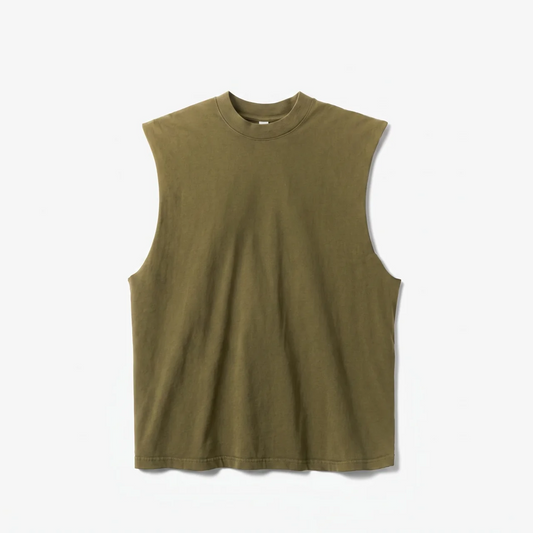 Canvas Muscle Tee - Olive
