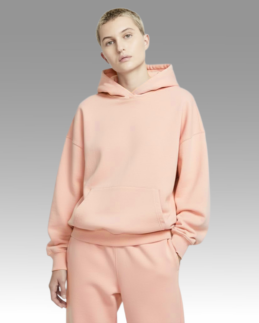 French Terry Hoodie - Pale Pink