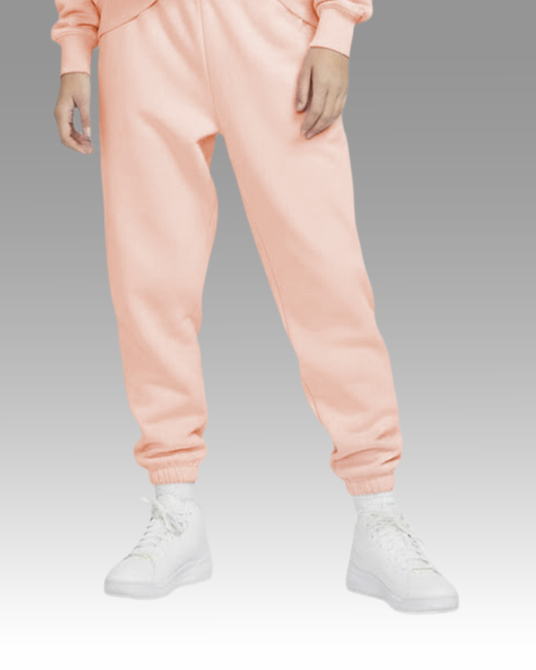 French Terry Joggers - Pale Pink