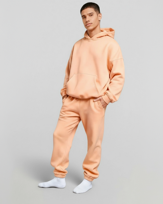 Cotton Fleece Set - Peach Fuzz