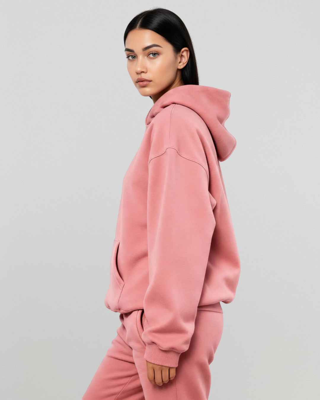 Cotton Fleece Set  - Rose Wine