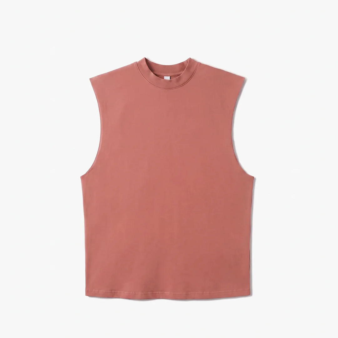 Canvas Muscle Tee - Rose Wine