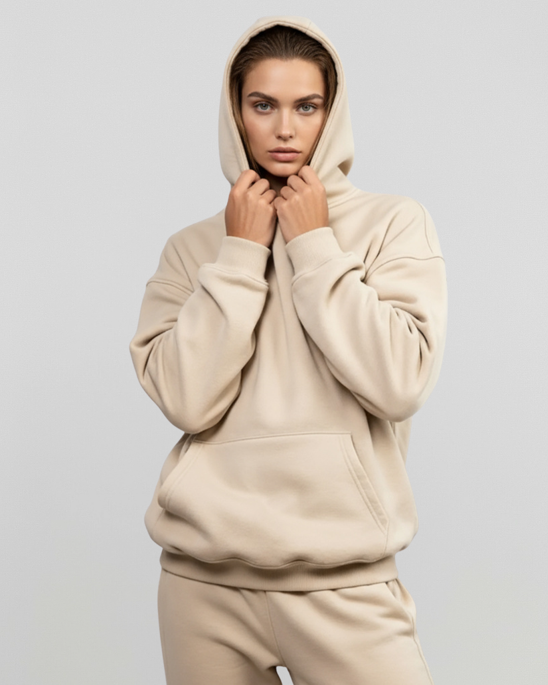 Cotton Fleece Set - Sand
