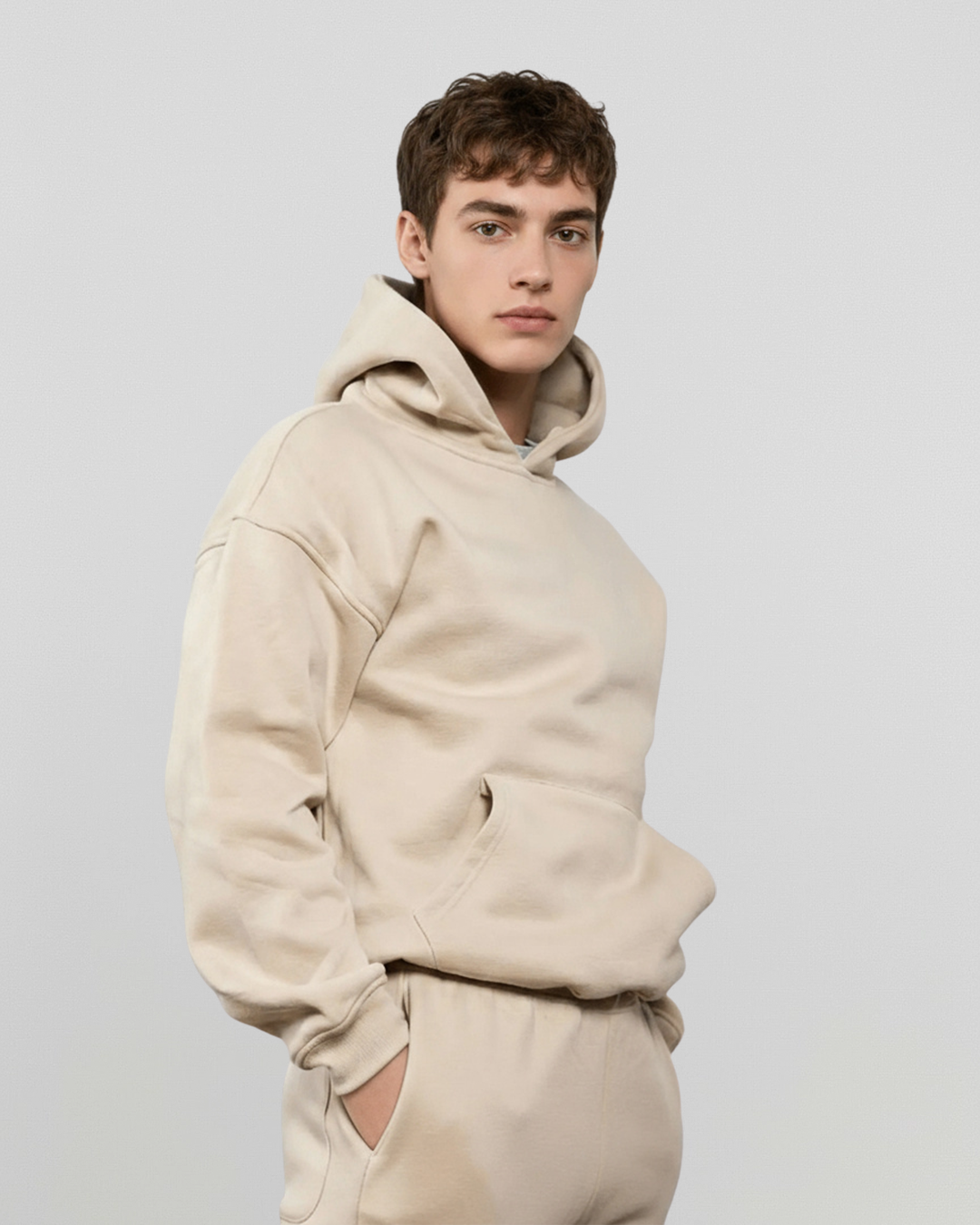 Cotton Fleece Set - Sand