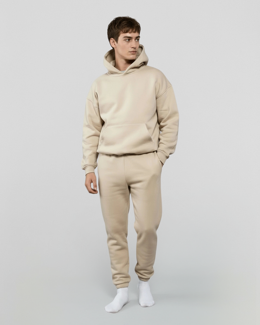 Cotton Fleece Set - Sand
