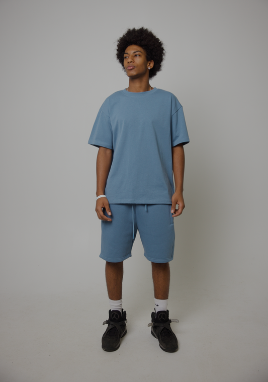 Canvas T Shirt - Smokey Blue