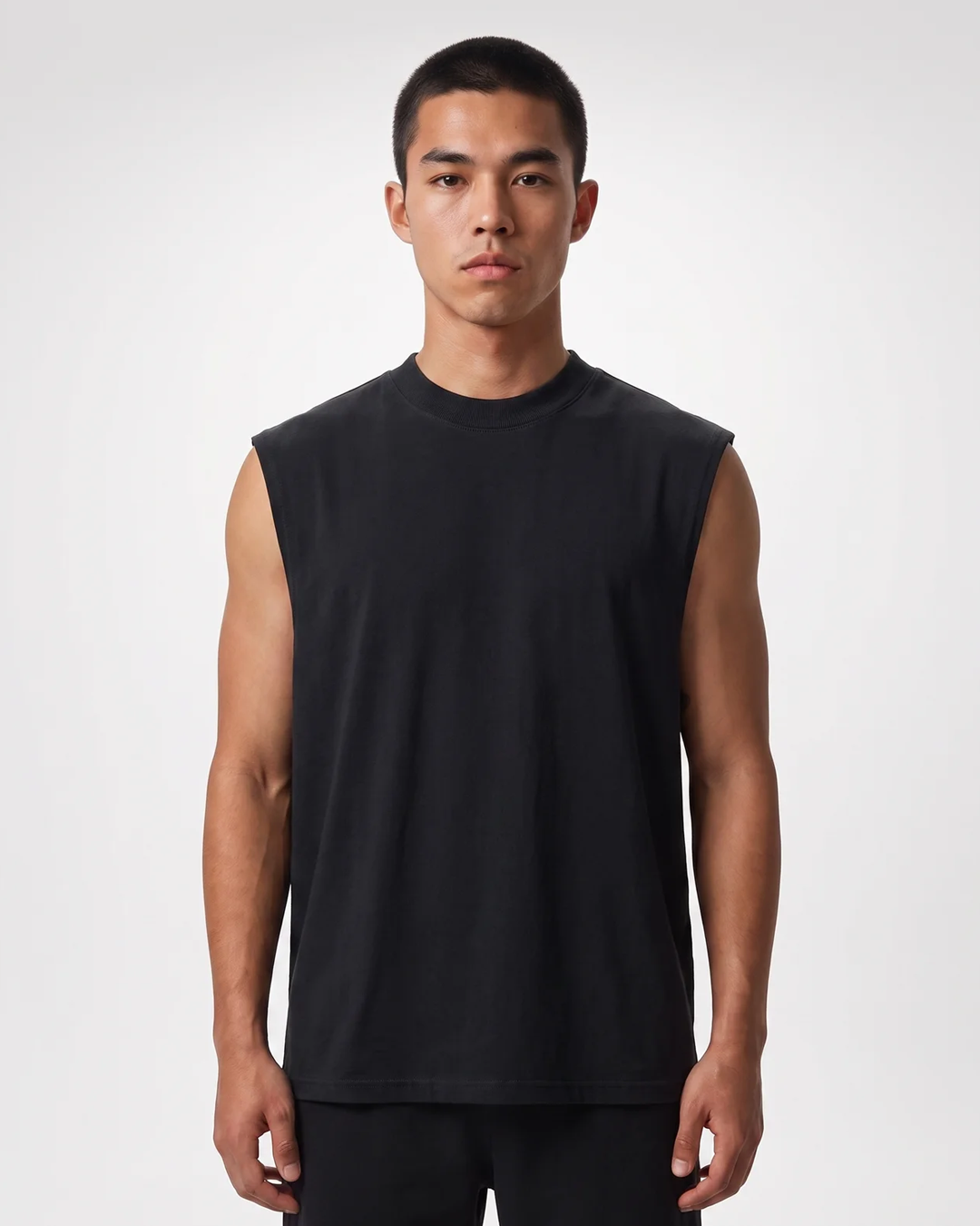 Canvas Muscle Tee - Black