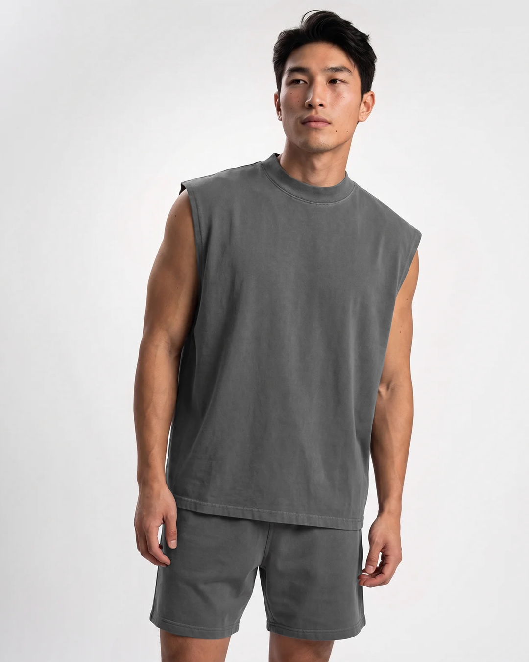 Canvas Muscle Tee - Dark Grey
