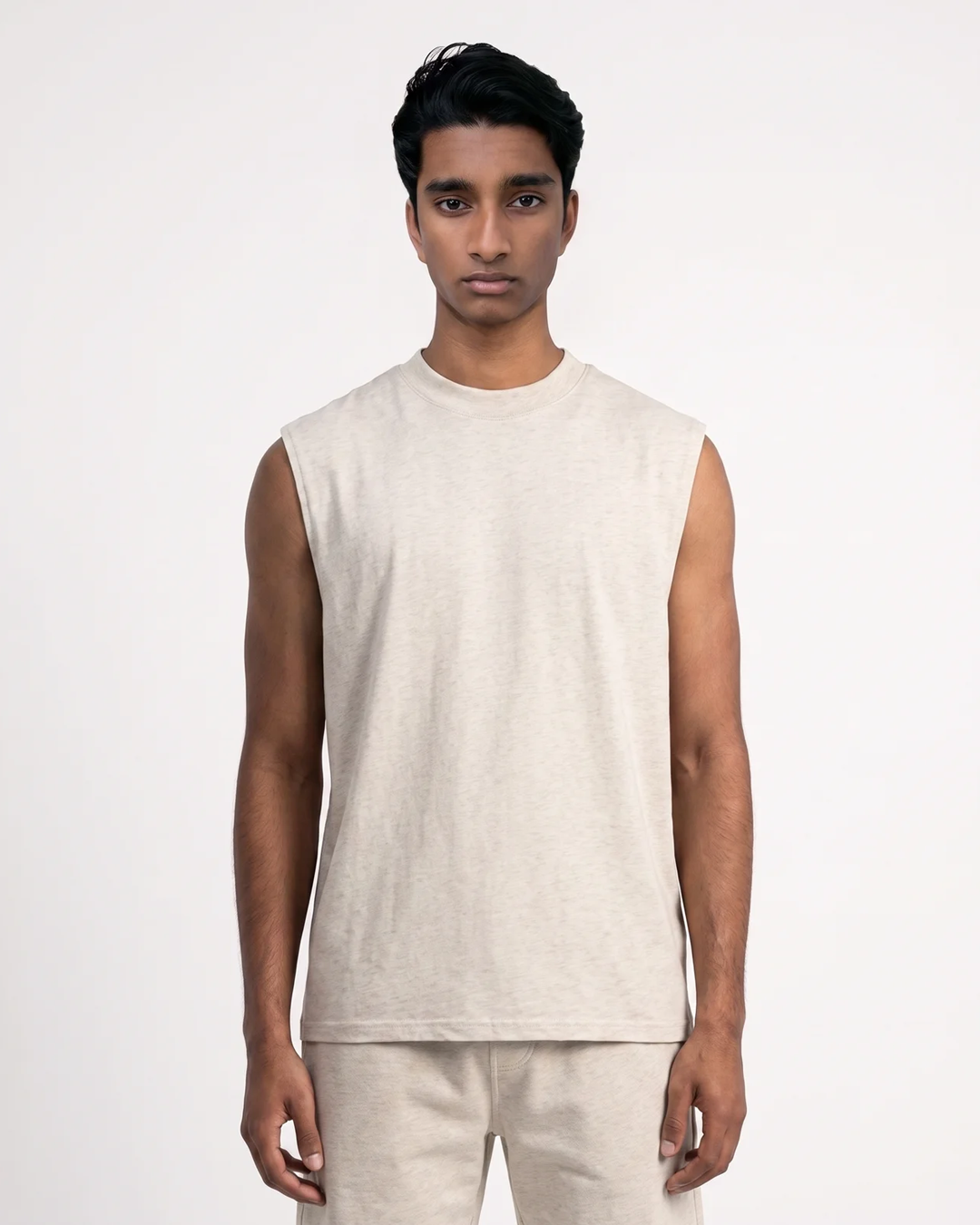 Canvas Muscle Tee - Light Oatmeal