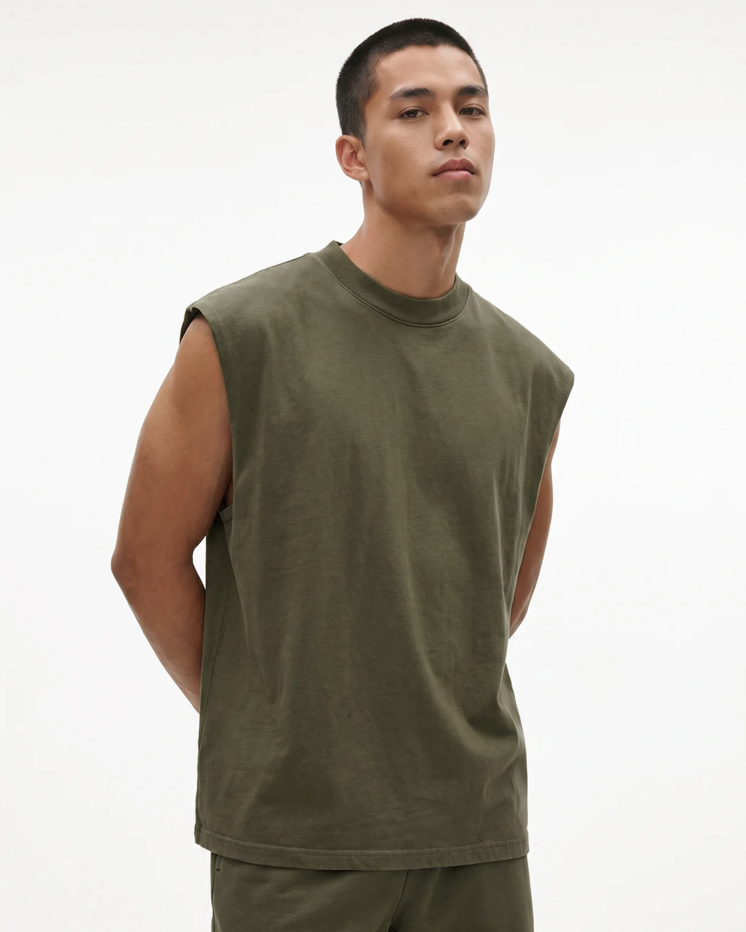 Canvas Muscle Tee - Olive