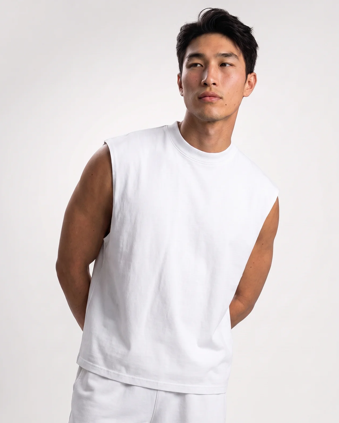Canvas Muscle Tee - White