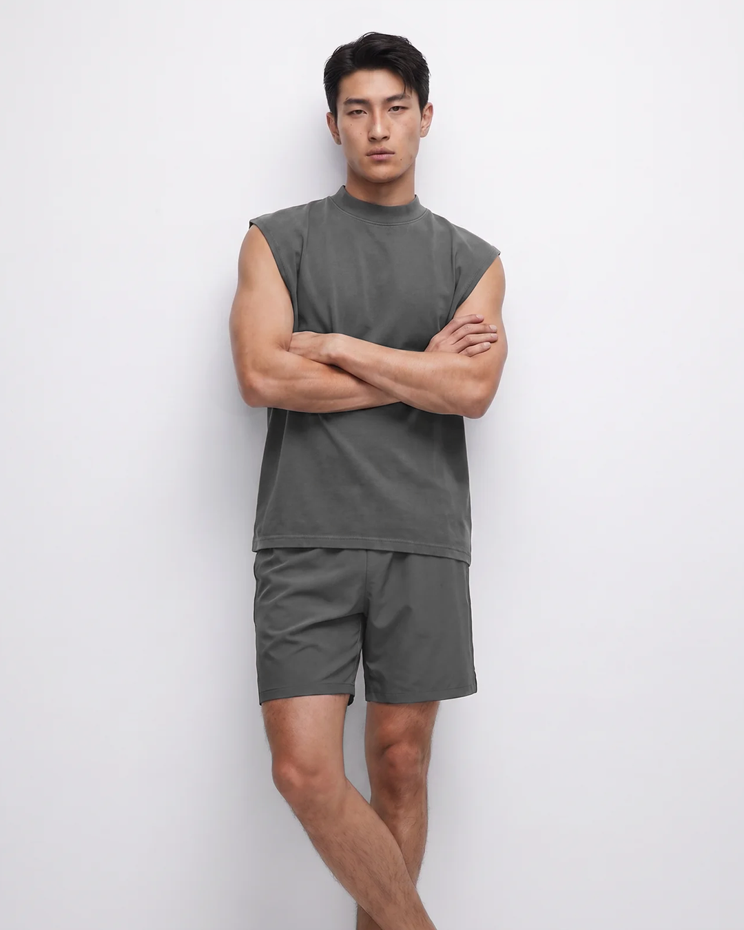 Canvas Muscle Tee - Dark Grey