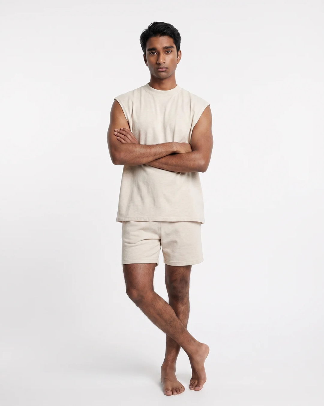 Canvas Muscle Tee - Light Oatmeal