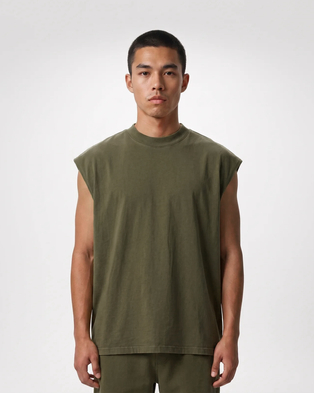 Canvas Muscle Tee - Olive