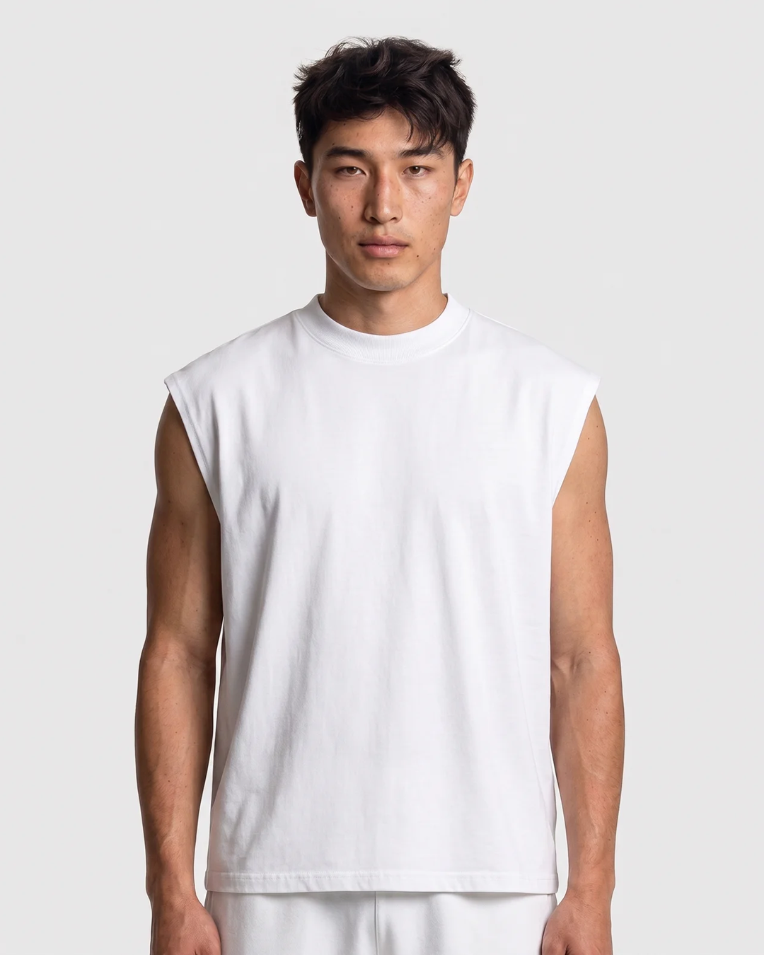 Canvas Muscle Tee - White