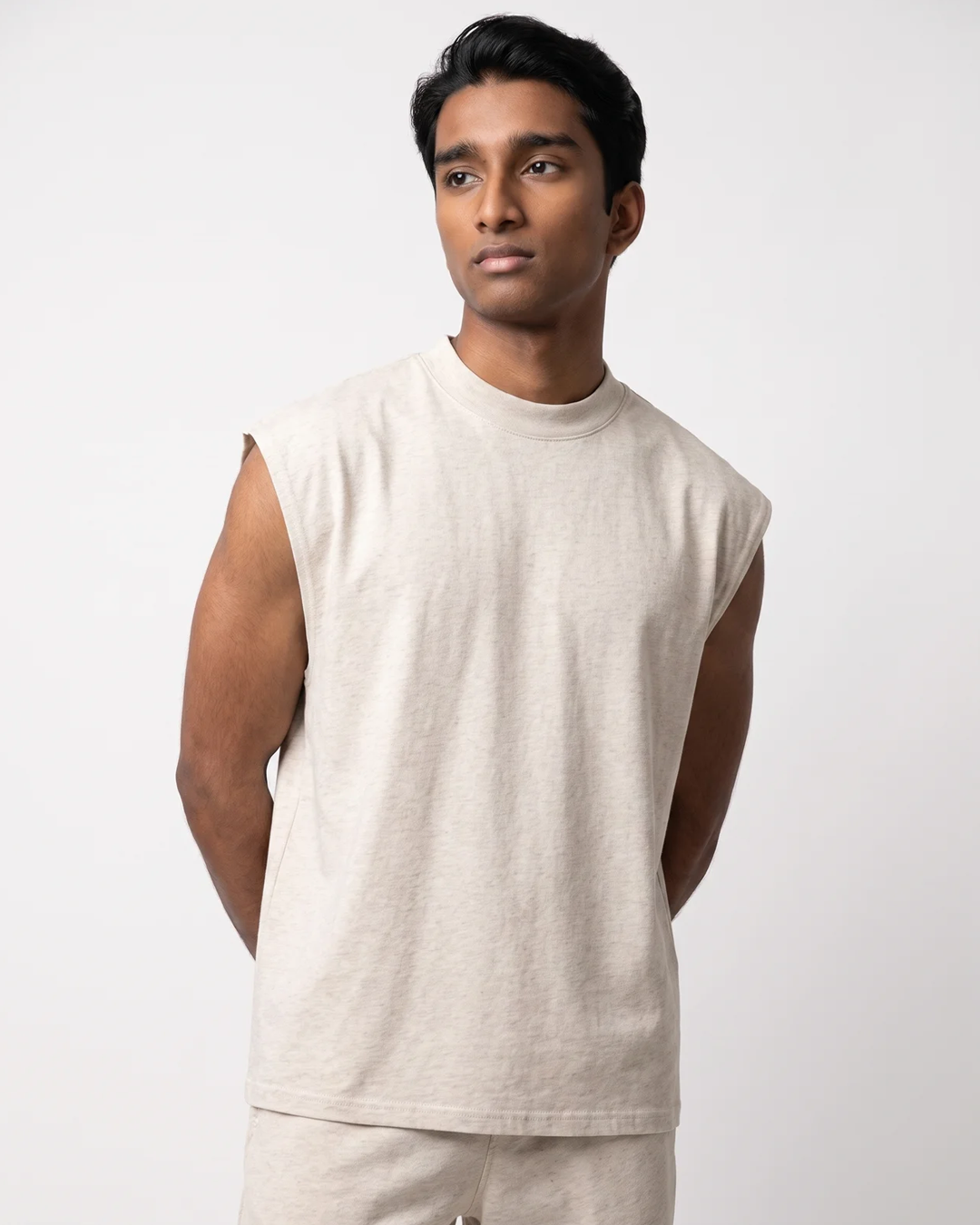 Canvas Muscle Tee - Light Oatmeal