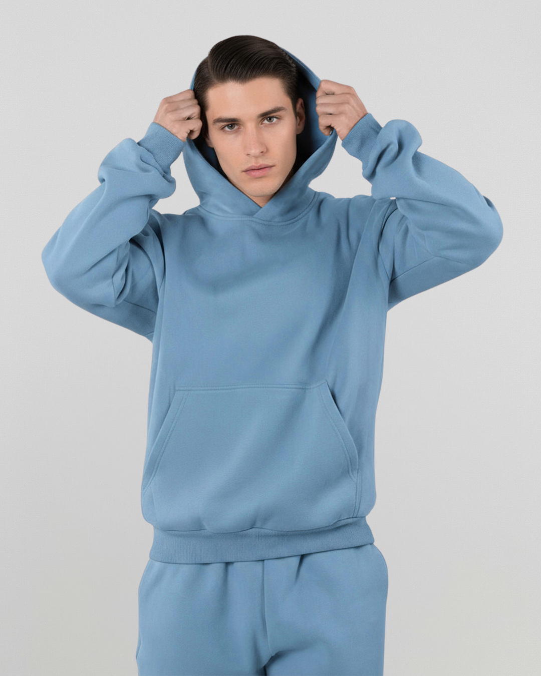 French Terry Set - Smokey Blue