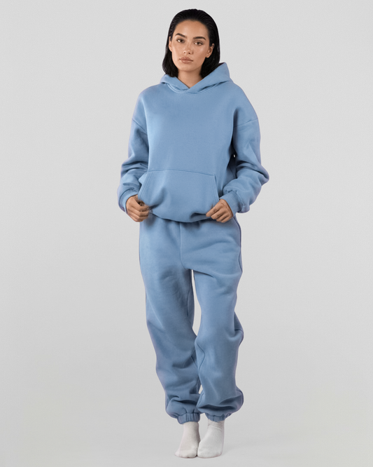 French Terry Set - Smokey Blue