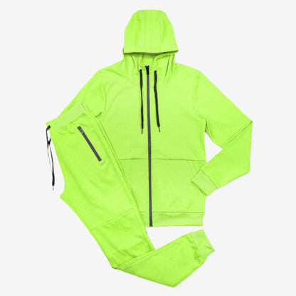 Men's Tech Fleece Tracksuit - Neon Green