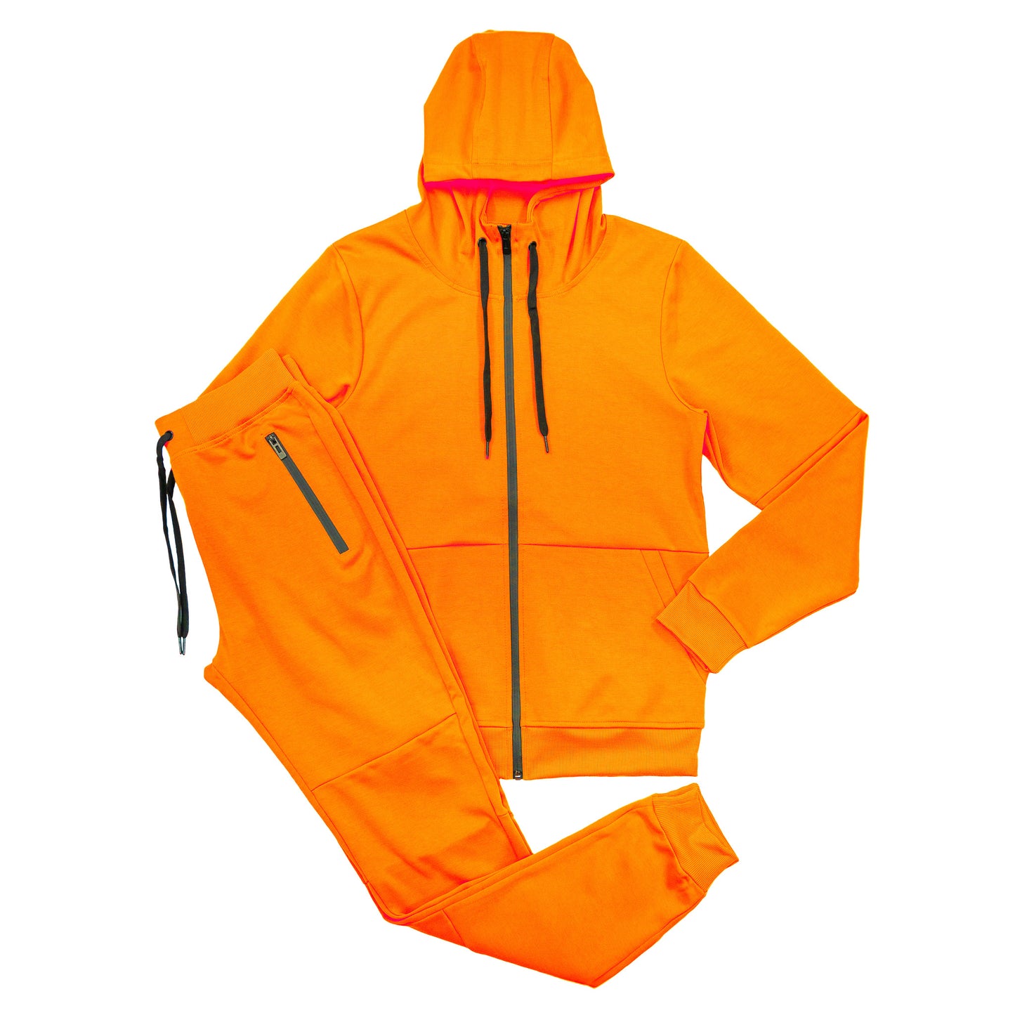 Men's Tech Fleece Tracksuit - Neon Orange