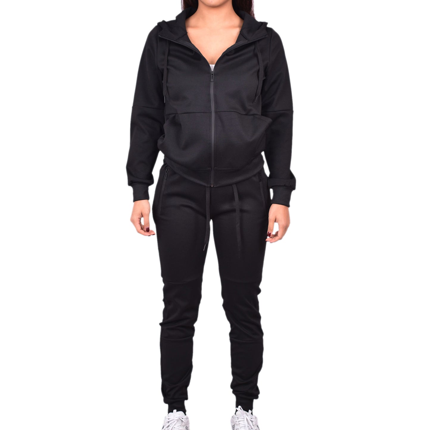 Women's Tech Fleece Tracksuit  - Black